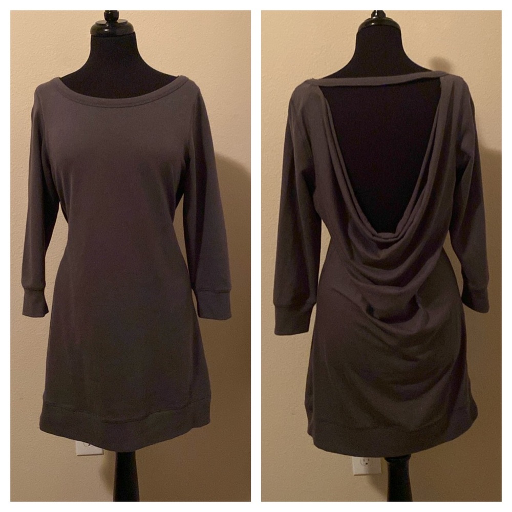 |•VICTORIA’S SECRET•| Open Back Sweater Dress Gray Medium